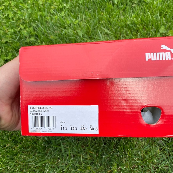 Puma evoSPEED SL FG speed cleats size 12.5 - Picture 7 of 8